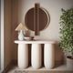 TOV Furniture Rahul Cream 49" Console Table-1