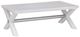 Bassett Mirror Nadine Bright White Oak Cocktail Table-0