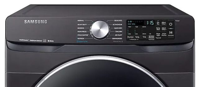 Samsung 7.5 Cu. Ft. Fingerprint Resistant Black Stainless Steel Front Load Gas Dryer-3