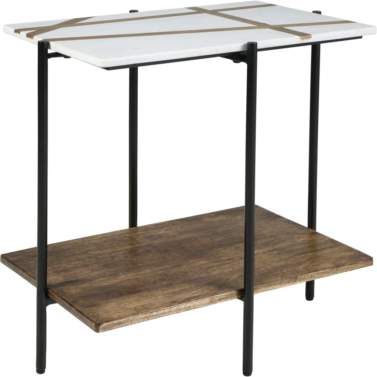 Braxmore Accent Table - White/Light Brown Braxmore Accent Table - White/Light Brown