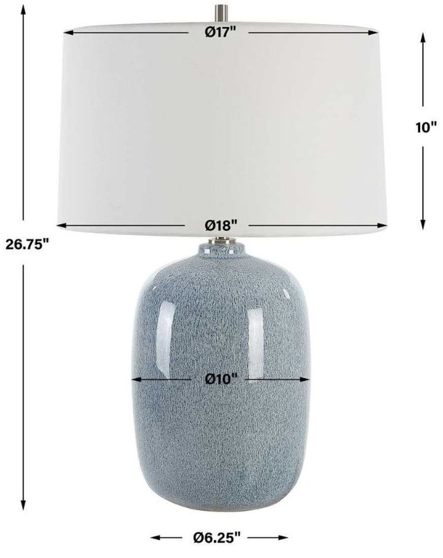 Uttermost® Jubilee Sky Blue Table Lamp-2