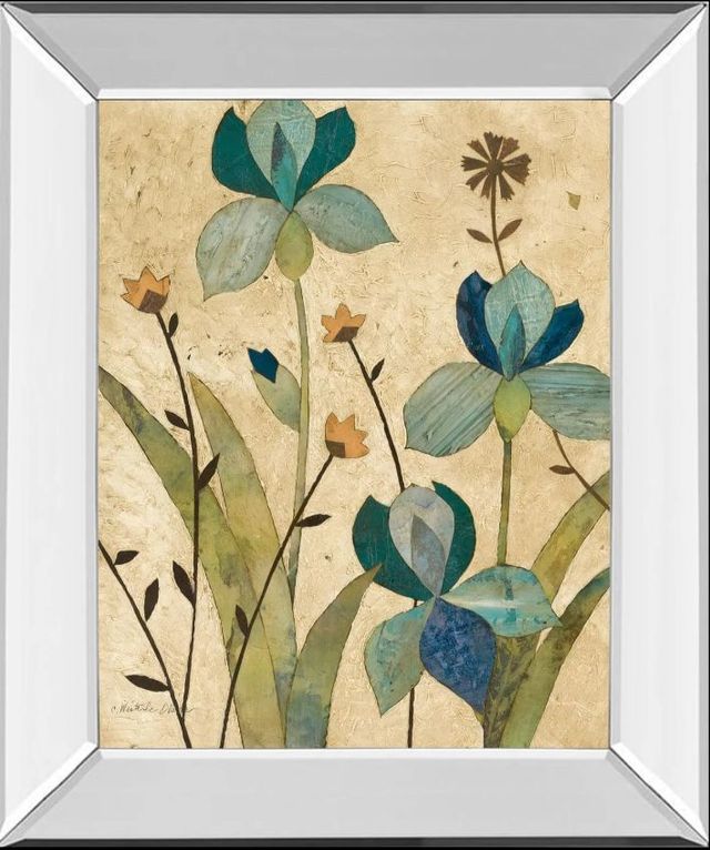 Classy Art Garden’s Edge Il by Charlene Olson Mirror Framed Wall Art-0
