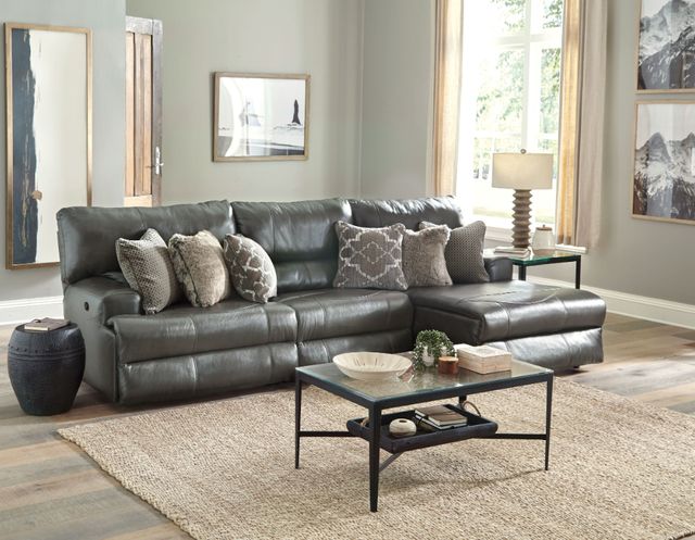 Catnapper® Como 3-Piece Steel Right Arm Facing Manual Reclining Sectional-1