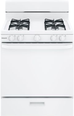 Hotpoint® 30" White Freestanding Gas Range