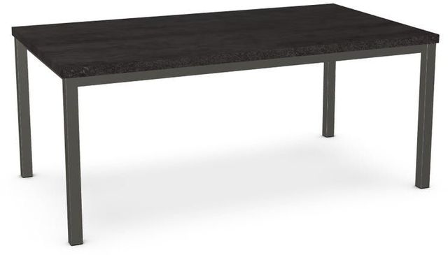 Amisco Customizable Bennington Thermo Fused Laminate Rectangular Dining Table with 1.63" Thick Tabletop-0