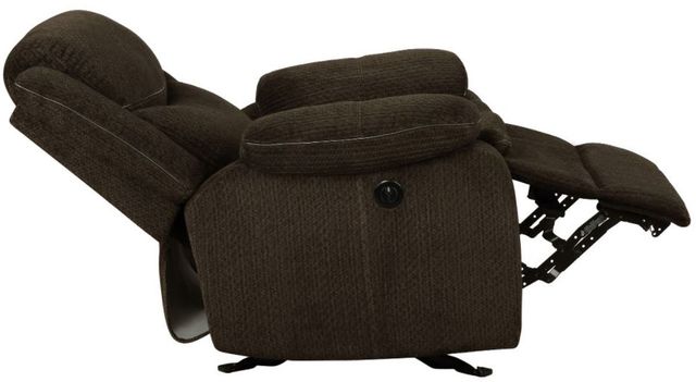Coaster® Jennings Brown Upholstered Power Glider Recliner-1