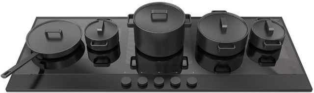 Fulgor Milano® Evano 700 Series 48” Black Anodized Induction Cooktop-2