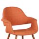 Armen Living Phoebe Orange Dining Chair-3