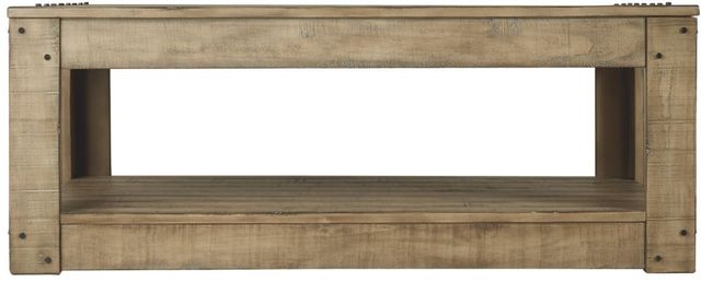 Signature Design by Ashley® Lindalon Light Brown Coffee Table-1