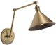 Uttermost® Exeter Antique Brass 1-Light Adjustable Sconce-0