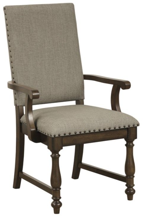 Homelegance® Stonington Beige Dining Arm Chair-0