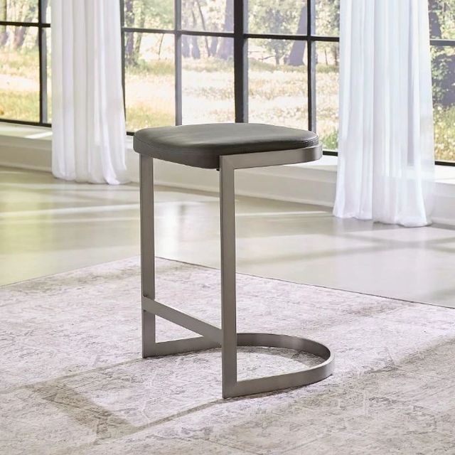 Modus Furniture Oxford Davy's Gray Backless Counter Stool-1