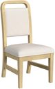 Elements International Ridgemont Natural/Off-White Upholstered Dining Side Chair-0