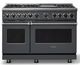 Viking® 7 Series 48" Cast Black Pro Style Dual Fuel Range with 12" Griddle-0