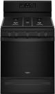 Whirlpool® 30" Free Standing Gas Range-Black-0