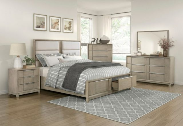 Homelegance® McKewen Light Gray Nightstand-4
