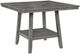 American Wholesale Furniture Seneca Gray Pub Counter Height Table-0