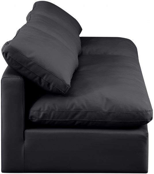 Meridian Furniture Indulge 3-Piece Black Sofa-2