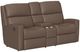 Flexsteel® Customizable Catalina Leather Power Reclining Loveseat with Console-1