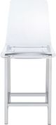 Coaster® Juelia 2-Piece Chrome/Clear Acrylic Counter Stools-2