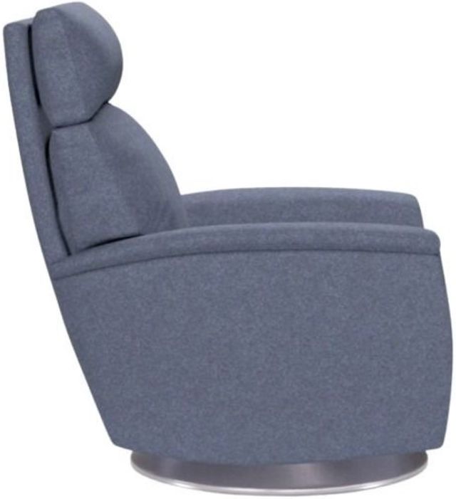 American Leather® Customizable Gordon Fabric 40" Power Swivel Recliner-2