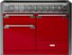 AGA™ Elise 48" Stainless Steel Pro Style Induction Range with Piccadilly Red Door-0