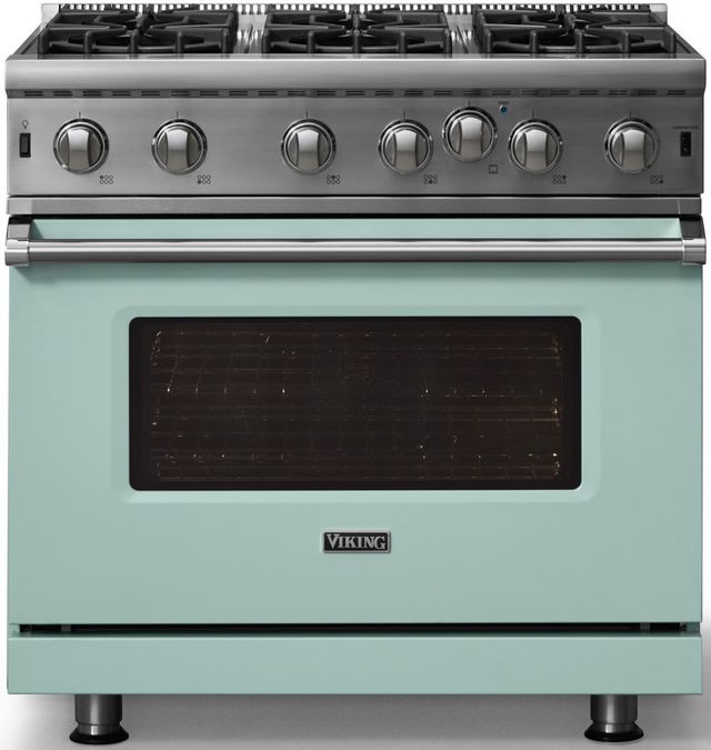Viking® 5 Series 36" Splash Pro Style Liquid Propane Gas Range-0