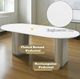 ACME Furniture Clayten White Dining Table with Light Oak Base-5