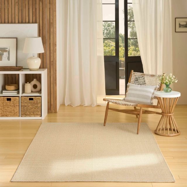 Nourison Home™ Tulum TLM03 Cream 5'x7' Style 2 Area Rug-1