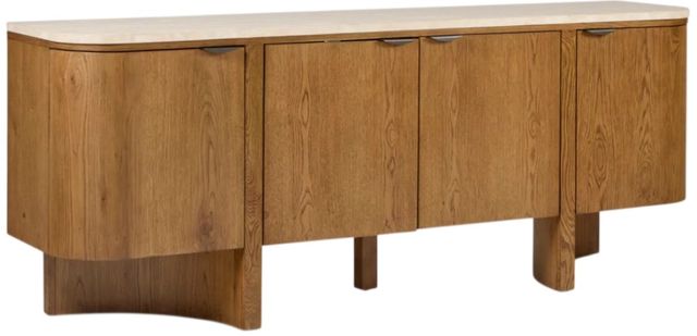 Flexsteel® Eclipse Beige/Brown Entertainment Console-0