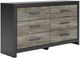 Signature Design by Ashley® Broachmyn Black/Gray 6-Drawer Dresser-0