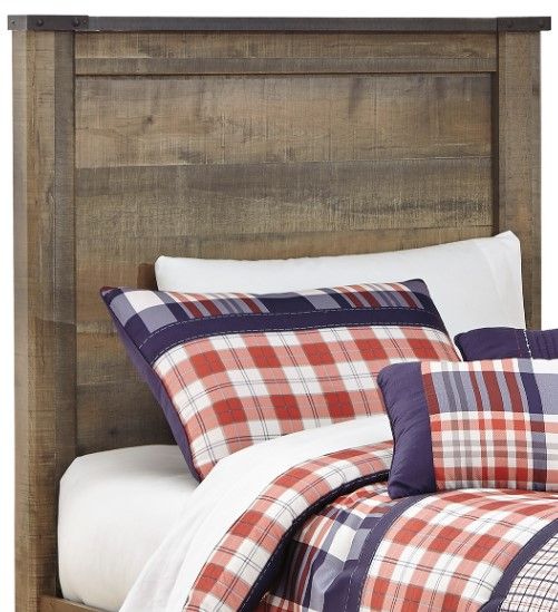 Signature Design by Ashley® Trinell 6-Piece Brown Twin Panel Headboard Bed Set-1