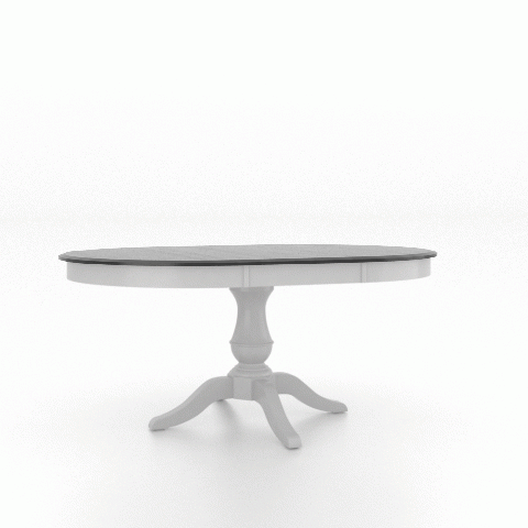 Canadel Customizable Gourmet 68" VS Base Dining Table with One Removable Leaf-2