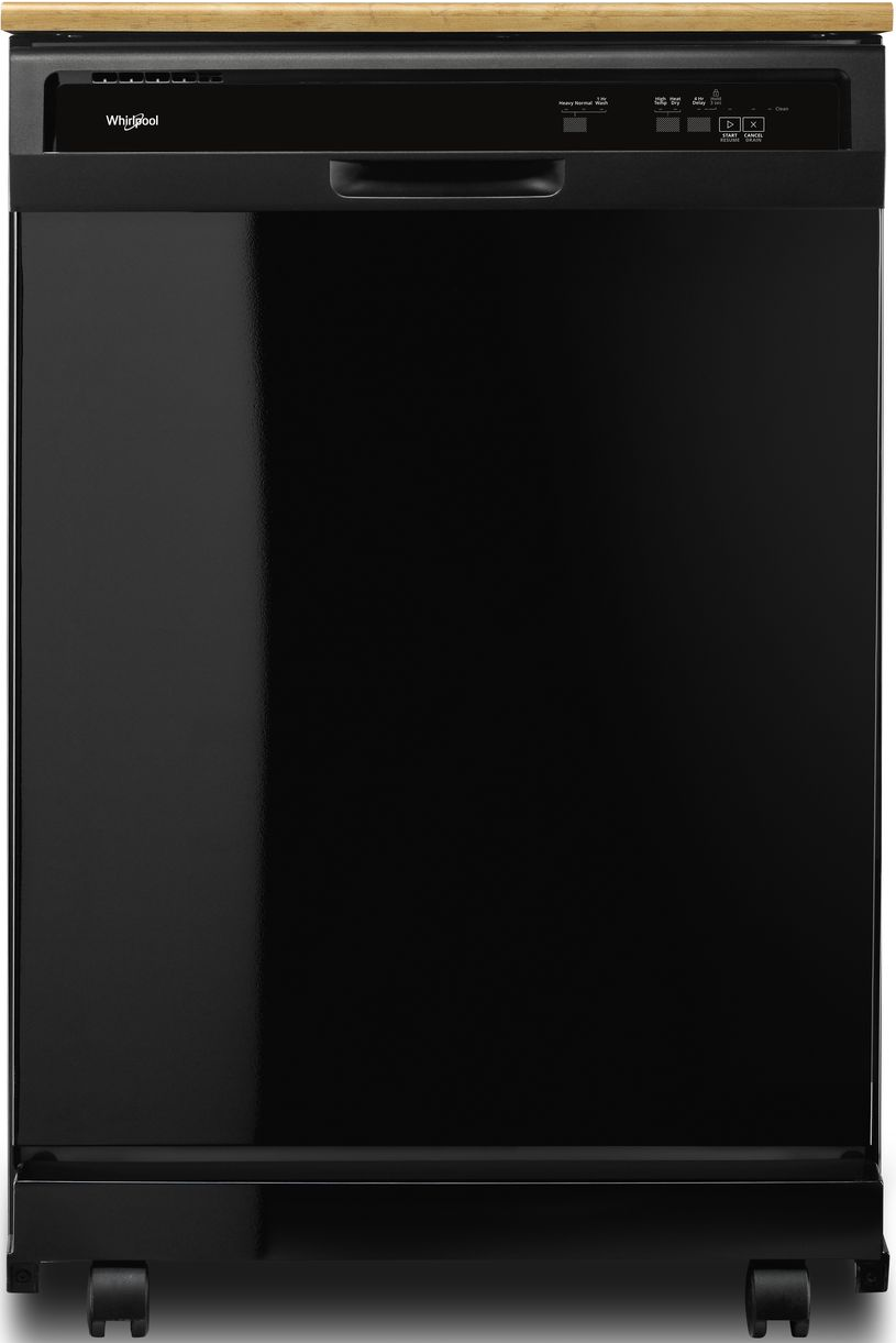 Whirlpool® 24" Portable Dishwasher-Black