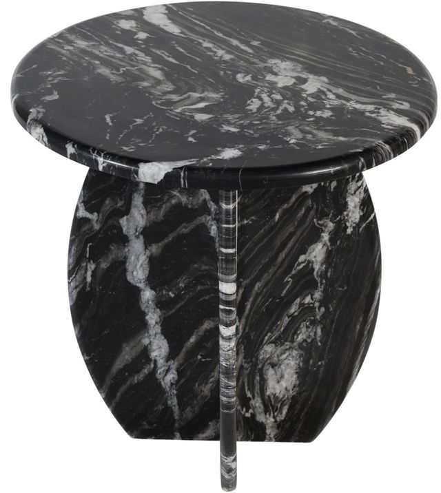 Meridian Furniture Formentera Black Marble End Table-1