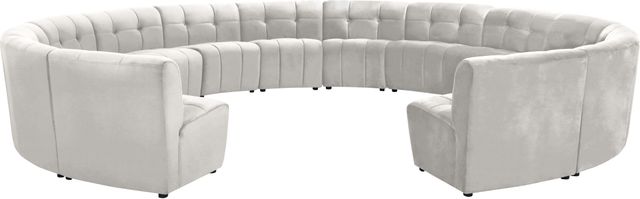 Meridian Furniture Limitless 14-Piece Cream Velvet Modular Sectional-0