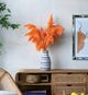 A & B Home Red/Orange Dried Natural Pampas Grass Bundle-3