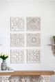 A & B Home 6-Piece White Wall Decor Set-1