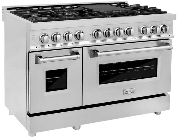 ZLINE Legacy 48" Stainless Steel Pro Style Dual Fuel Range-2