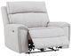 Signature Design by Ashley® Social Pointe Ash/Pearl Power Recliner with Adjustable Headrest-2