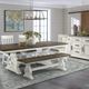 Intercon Drake French Oak/Rustic White Dining Bench-1