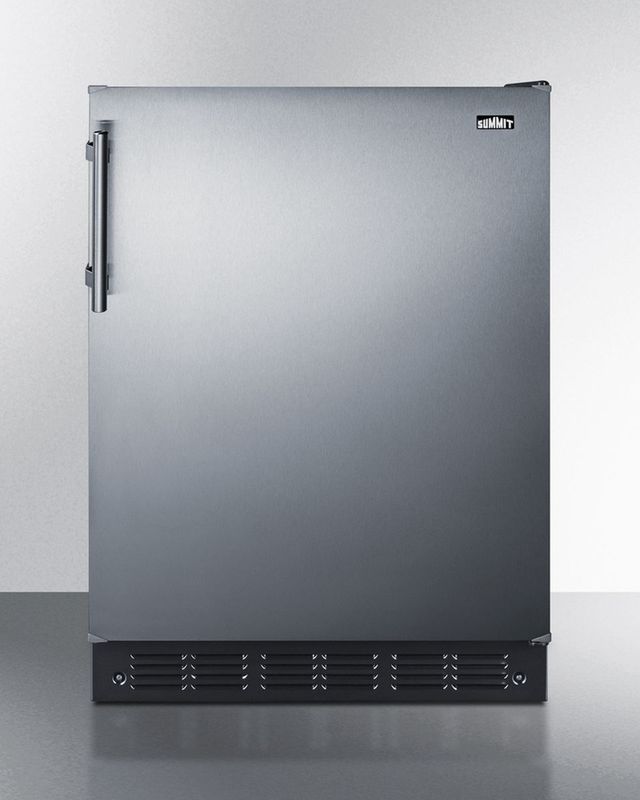 Summit® 5.8 Cu. Ft. Stainless Steel Under the Counter Refrigerator-0