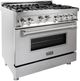 ZLINE 36" DuraSnow® Pro Style Gas Range-1