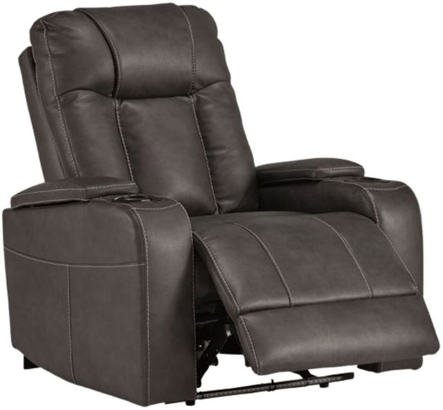 Signature Design by Ashley® Feazada Shadow Power Recliner with Adjustable Headrest-4