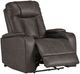 Signature Design by Ashley® Feazada Shadow Power Recliner with Adjustable Headrest-4