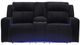 Signature Design by Ashley® Forest Lake Black Power Reclining Loveseat with Console and Adjustable Headrest-1