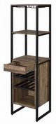 ACME Furniture Narik Black/Weathered Oak Wine Rack-4