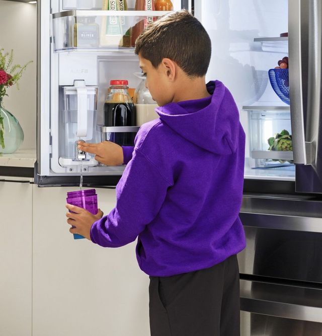 GE Profile™ 36 in. 28.3 Cu. Ft. Fingerprint Resistant Stainless Steel Quad French Door Refrigerator with Dual Dispense AutoFill Pitcher-9