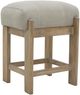 International Furniture Direct Balam Ivory/Stained White Accent Stool-0