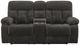 New Classic® Home Furnishings Bravo Charcoal Dual Manual Reclining Console Loveseat-1